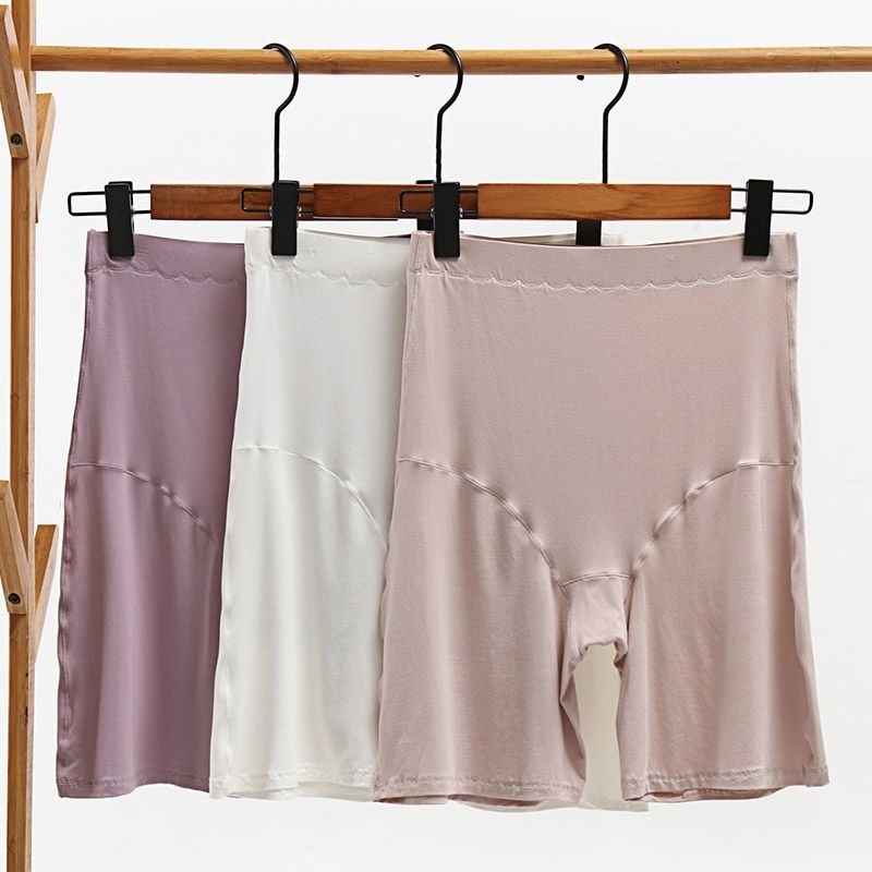 大码5分莫代尔安全裤宽松防走光免穿内裤高腰打底裤二合一平角