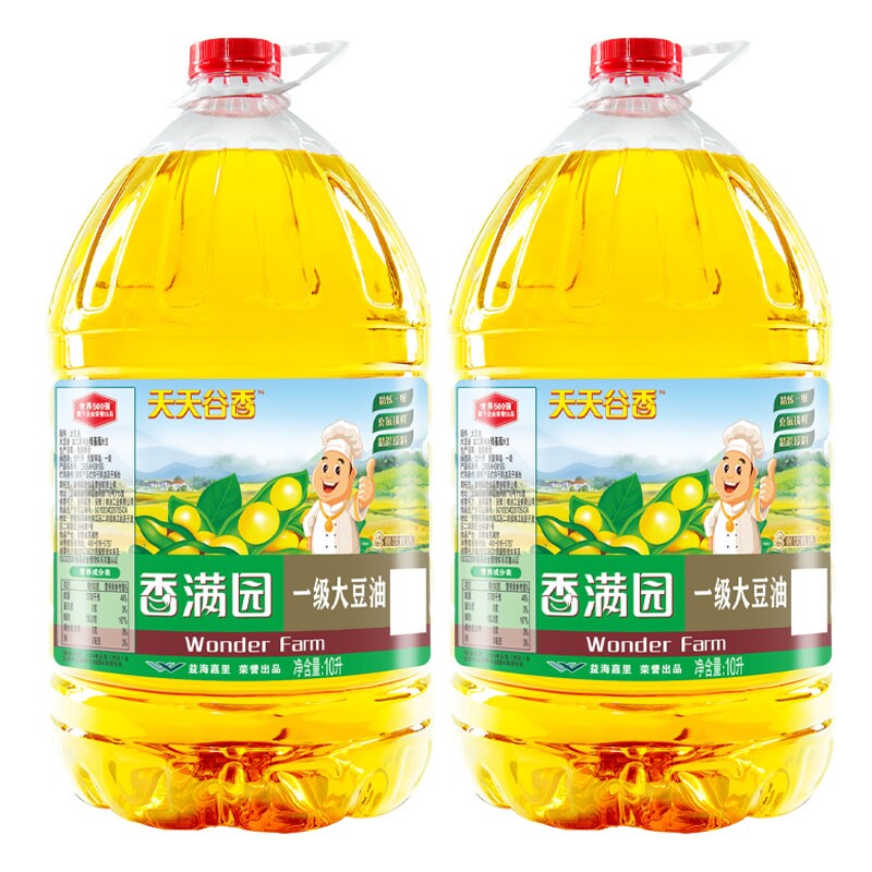 香满园大豆油煎炒油炸大桶装食用油餐饮健康家用精选植物