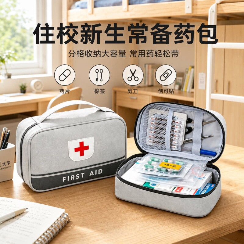 宿舍药包学生药箱便携式住校必备图片