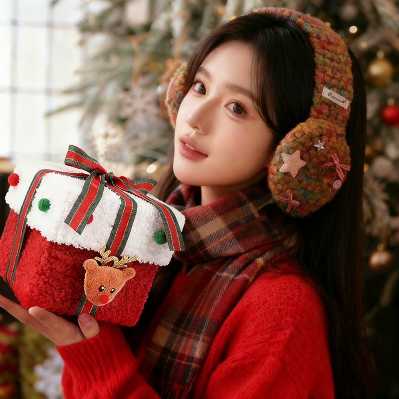 圣诞礼盒平安夜苹果包装空盒圣诞节礼品儿童礼物盒高级感圣诞装饰