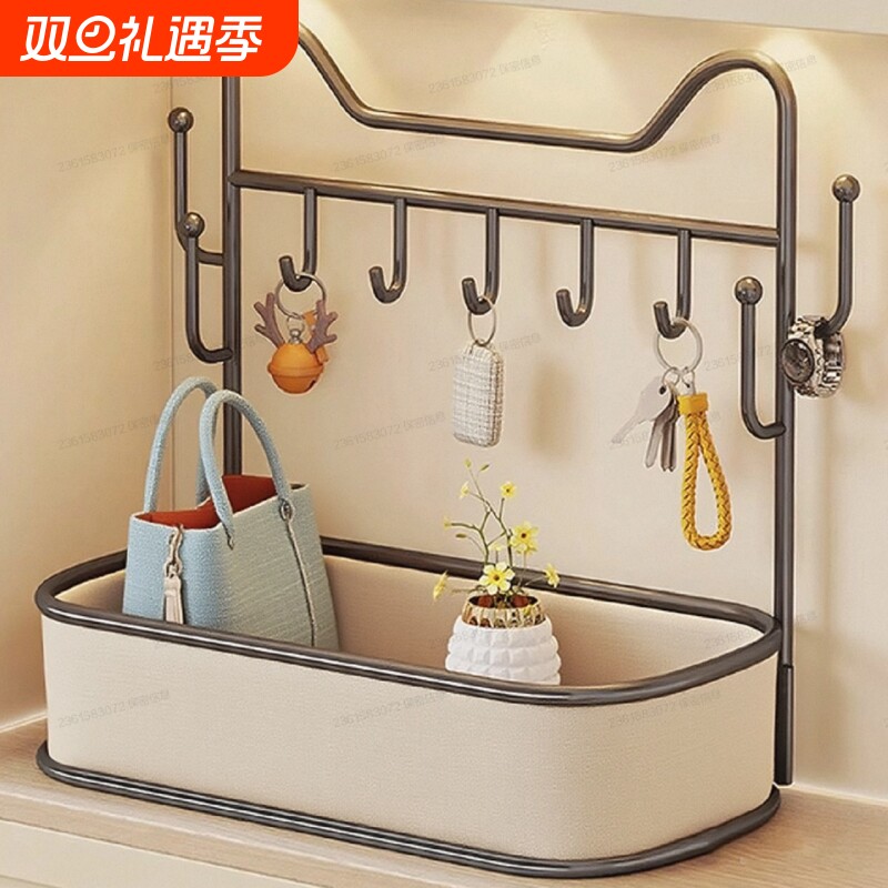 钥匙收纳盒入户门口鞋柜玄关摆件家居装饰品收纳轻奢桌面整理神器