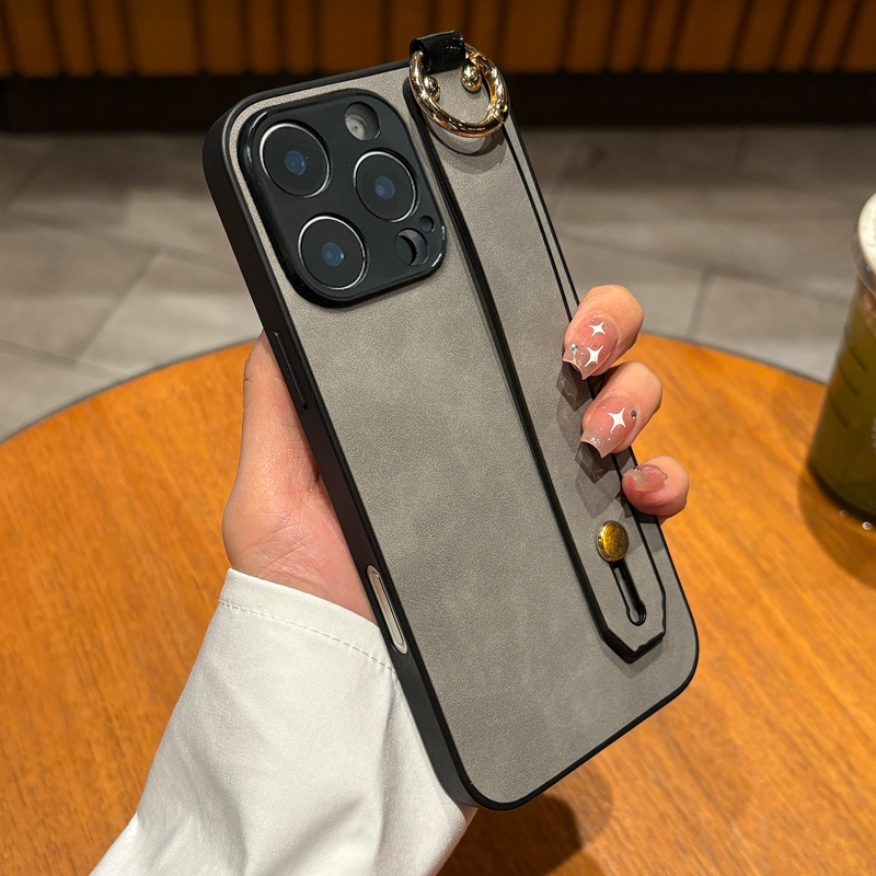 商务可腕带可支架防摔手机壳