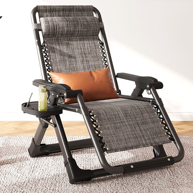 躺椅折叠午休办公室阳台家用休闲椅子午睡床靠背沙滩老人懒人凉椅