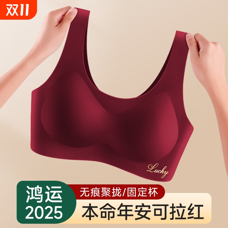 2025蛇年新款红色本命年内衣套装