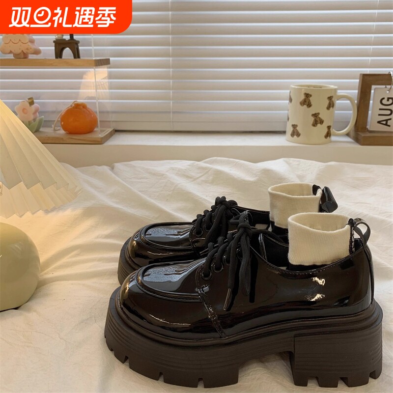 秋季乐福鞋日系百搭jk制服单鞋