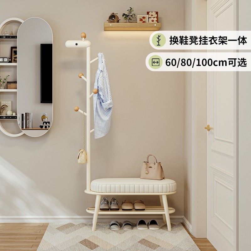 入户门换鞋凳挂衣架一体门口家用穿鞋凳子小鹿衣帽架进门可坐鞋柜,住宅家具,换鞋凳,淘宝优惠券,粉丝福利购,淘宝优惠卷