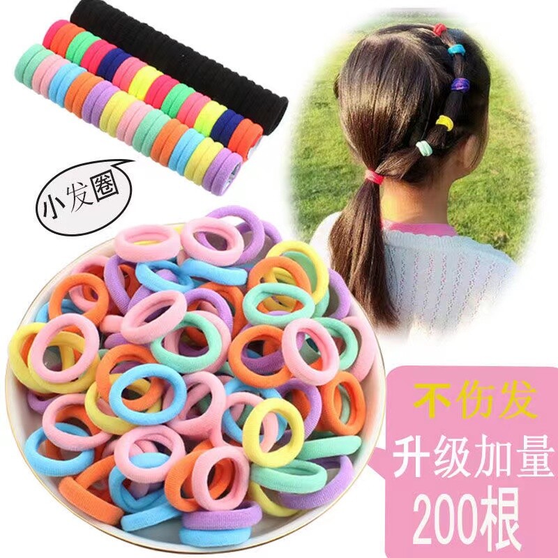儿童发绳不伤发加粗橡皮筋小学生扎发发圈女童高弹力耐用头绳发饰