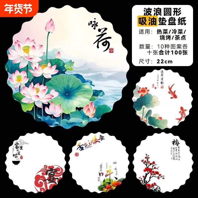 花边圆形意境菜垫纸盘饰花边纸艺术酒店摆盘装饰冷菜点缀垫盘纸,厨房/烹饪用具,烘焙用纸,淘宝优惠券,粉丝福利购,淘宝优惠卷