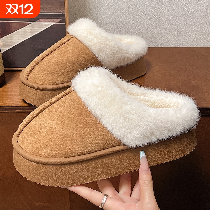 2026年新款绒棉拖鞋女秋冬室内