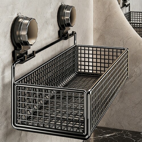 【免打孔吸盘式】浴室置物架