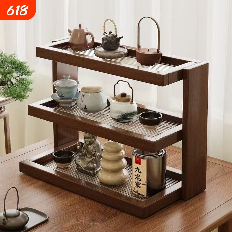桌面杯架亚克力置物架多层餐桌台面杯架子咖啡店转角收纳杯子分层