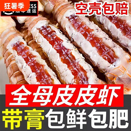 皮皮虾鲜活冷冻特大全母带膏带籽虾爬子椒盐即食海虾海鲜水产新鲜