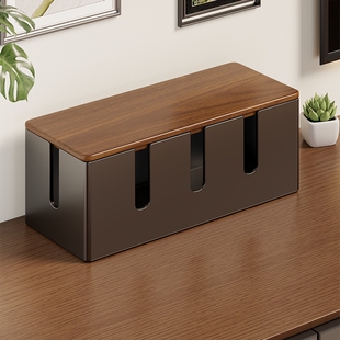 插线排收纳盒电源线遮丑理线器多孔简约整理架充电器收纳整理盒子