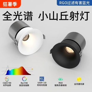 隐形弧面无边框射灯小山丘嵌入式客厅75mm防眩led天花洗墙灯开孔