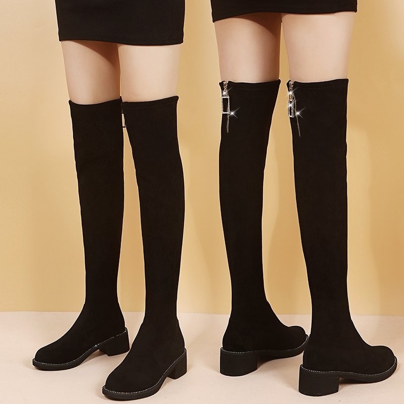 2025新款长筒靴弹力过膝瘦瘦靴