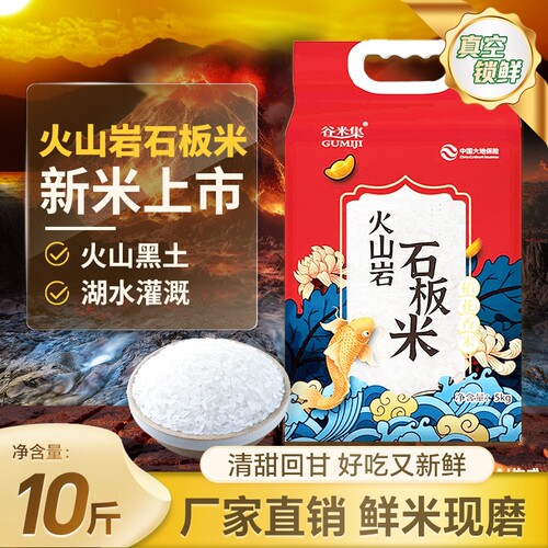 谷米集东北长粒香米当季黑龙江米10斤香米东北大米新米粳米煮粥米
