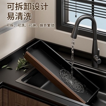 胡桃木厨房置物架中古风免打孔多层实木锅盖刀筷勺调料油壶壁挂架