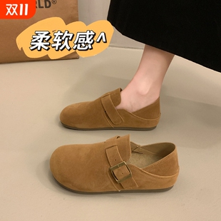 脚踩两穿不累脚孕妇全包吐司软木鞋 大码 秋季 女2025新款 4142勃肯鞋
