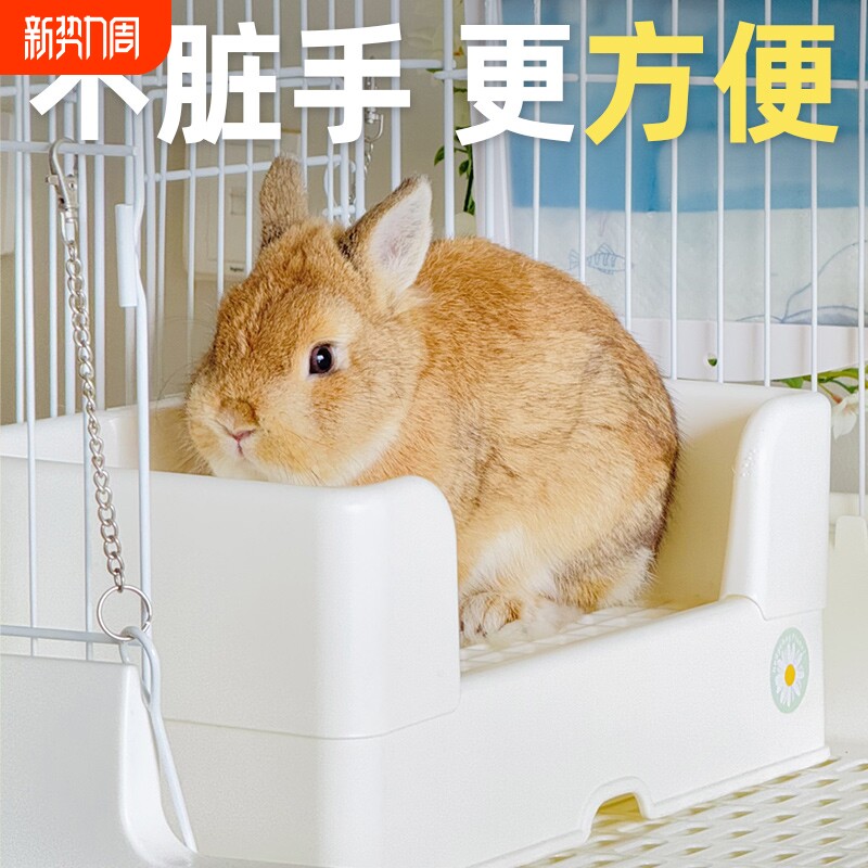 刺星球雏菊兜兜托盘兔子厕所大屁屁龙猫豚鼠饮水器防掀翻侏儒兔
