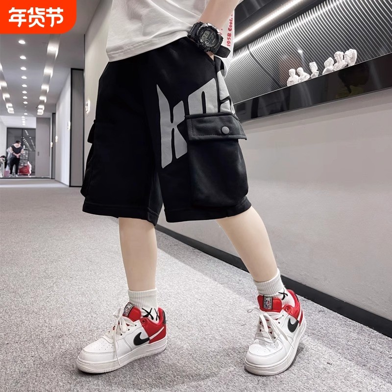 男童短裤夏季2025薄款男大童新款男孩儿童运动童装潮夏装中童裤子
