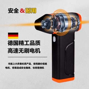 暴力风扇无刷电机迷你涡轮吹风机吹雪除尘户外手持露营木炭吹风枪