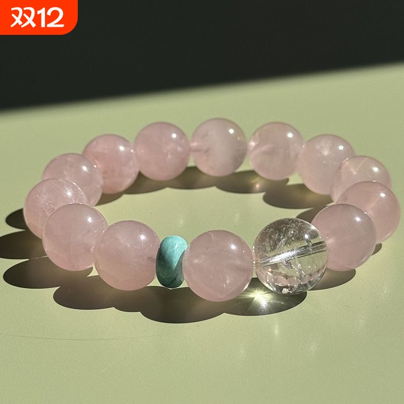 粉绿葡萄手链女果冻粉水晶西柚粉手串手链送闺蜜