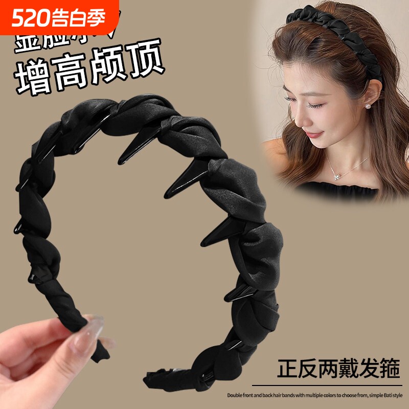 高颅顶发箍女款2026新款日常外戴夏天头箍洗脸专用发带压发卡头饰