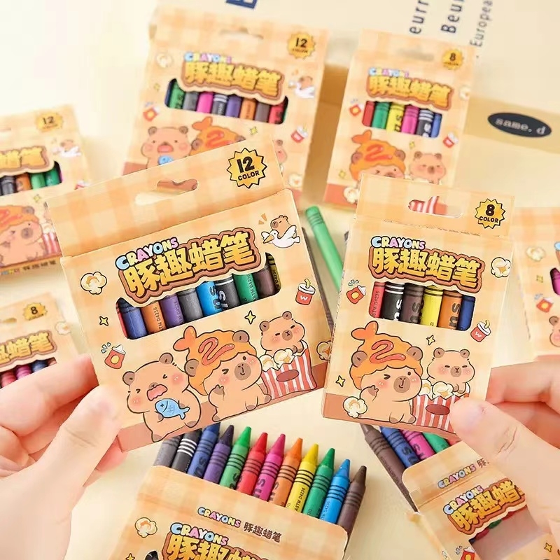 【一盒】卡皮8色蜡笔