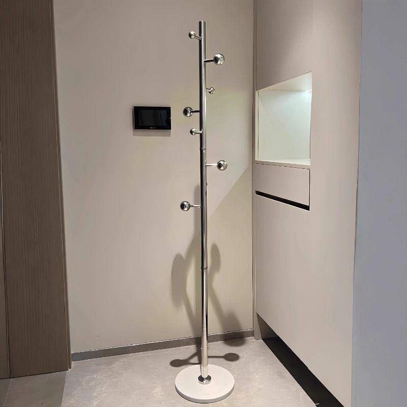 不锈钢衣架落地卧室衣帽架不占空间立式转角高级感轻奢包收纳挂架