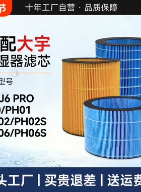 适配DAEWOO大宇加湿器滤芯PH01/02S/06S抑菌无雾蒸发过滤网J6 Pro
