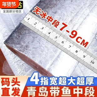 带鱼新鲜冷冻刀鱼段中段无冰特级东海小眼海鱼商用整箱10超大鲜活
