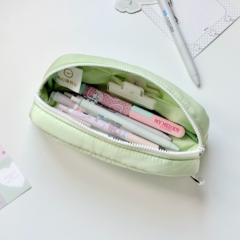 用心造物面包袋笔袋小众防水软乎乎夹层收纳笔袋大容量日系文具盒