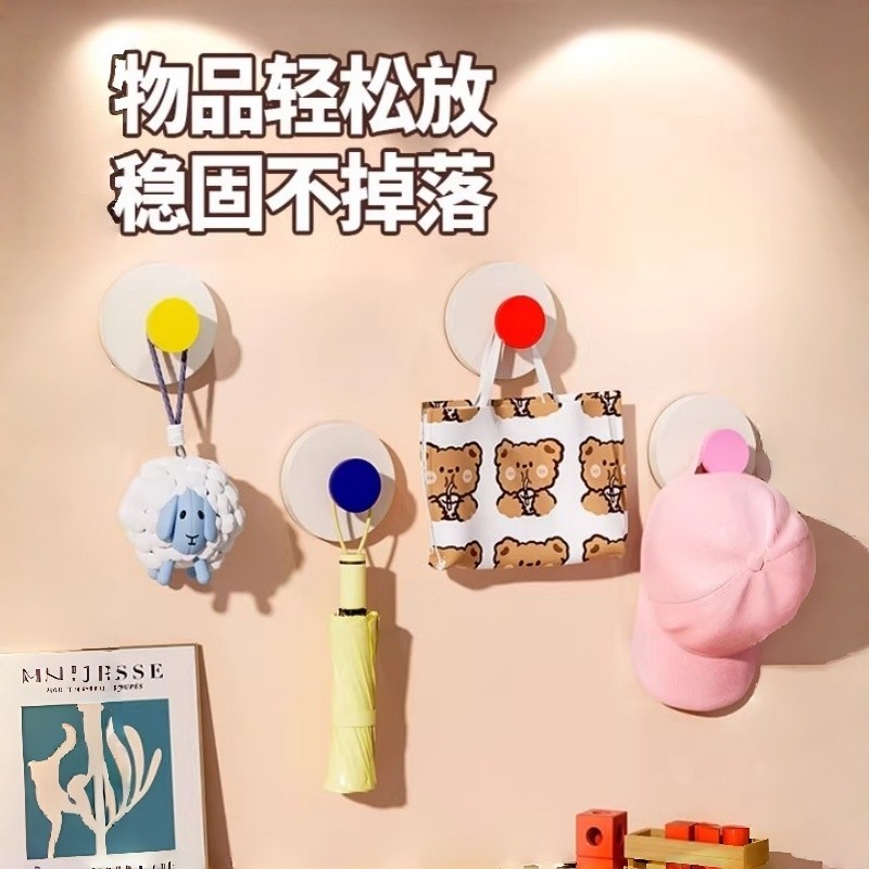 多巴胺吸盘挂钩浴室门后挂衣架挂毛巾厨房强力承重无痕粘贴免打孔