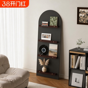 网红ins轻奢展示架亚克力杂志架报纸架报刊架宣传册展架办公室落地资料收纳整理架 图书馆书架客厅落地多功能