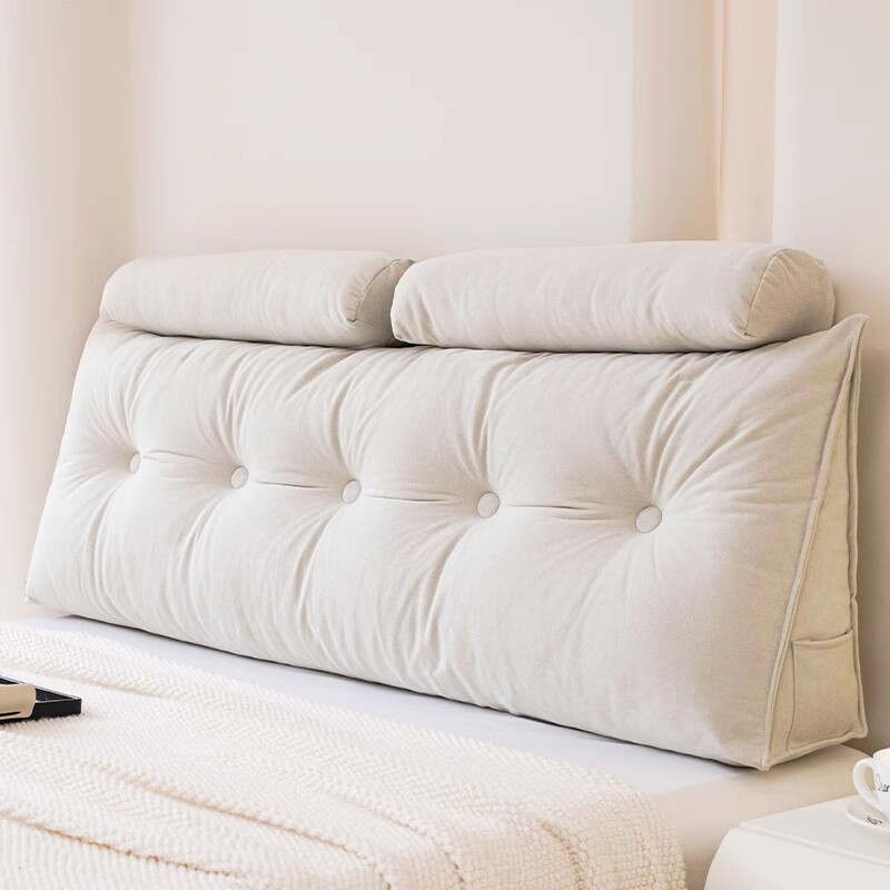 时尚靠枕榻榻米床头软包靠背飘窗沙发靠垫三角护腰防撞软垫可拆洗