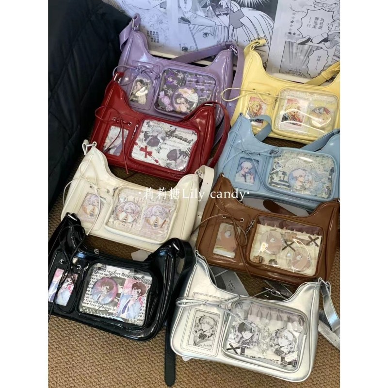 莉莉糖-小新款-原创自制痛包小众设计感小食量单肩斜挎包包可放