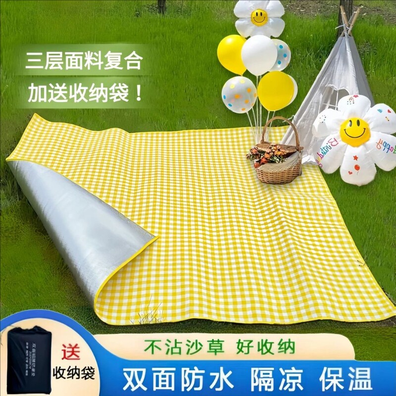 防水户外地垫野餐垫防潮垫加厚便携地上睡觉专用露营帐篷春游坐垫