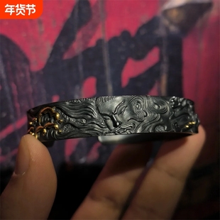 道系青年真武大帝法身手镯复古国风传统文化国潮手作百搭道家配饰