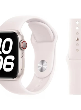 款适用苹果手表表带iwatch11s10新款硅胶s9/8/7梅子色46mm女applewatchs11男49运动透气潮ultra2加长雾紫色