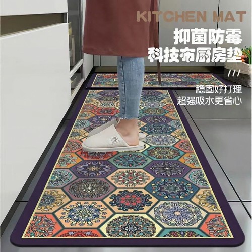 硅藻泥厨房防滑地垫|千人加购