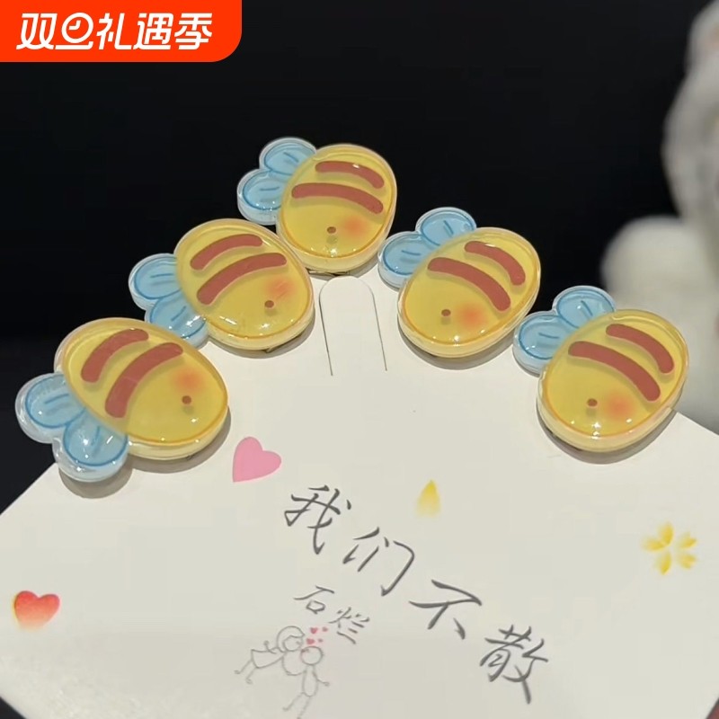 勤劳小蜜蜂发夹可爱卡通bbins甜美少女刘海儿童头饰学生发卡爆款