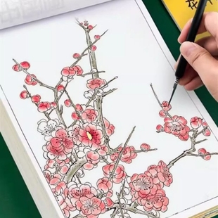 心理减压画静心解压画彩铅填色本成人解压涂色书填充画本描画上色