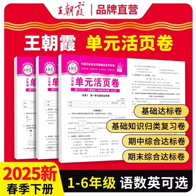 当天发王朝霞2025活页卷1-6年级