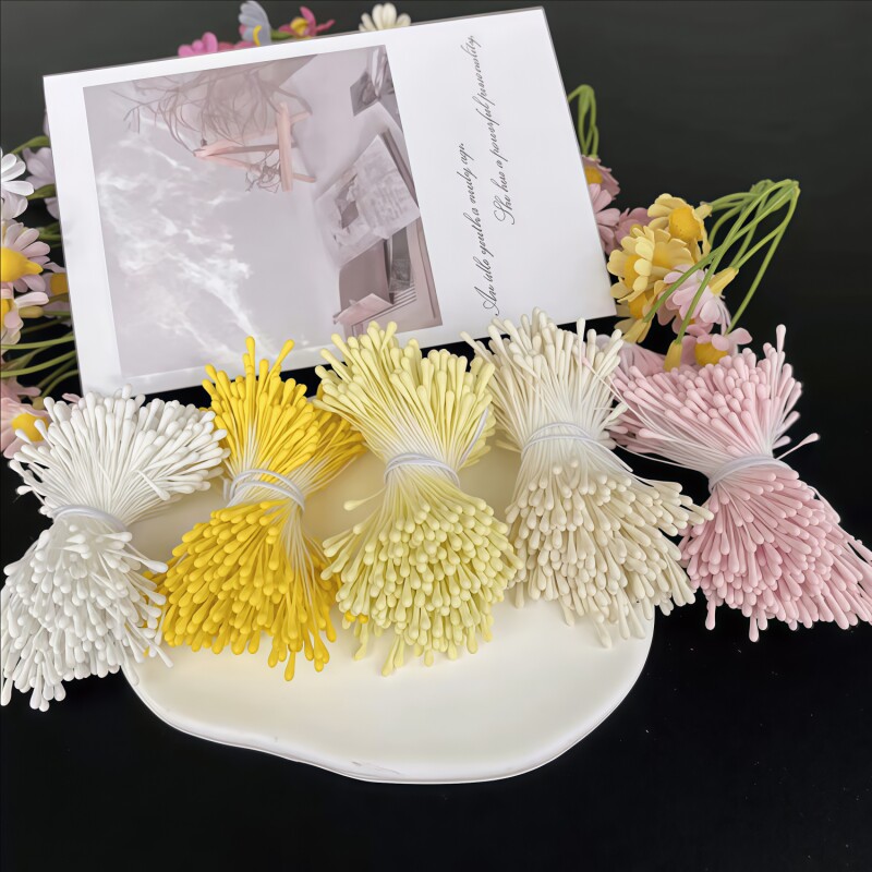 饰品配件DIY缠花花芯扭扭棒花芯材料石膏发簪花心花蕊花芯仿真