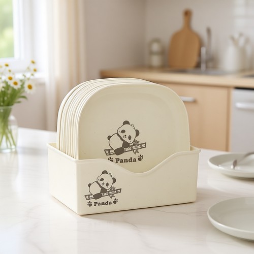 轻奢加厚吐骨碟家用餐骨头盘碟垃圾盘塑料放菜骨碟零食盘底座收纳