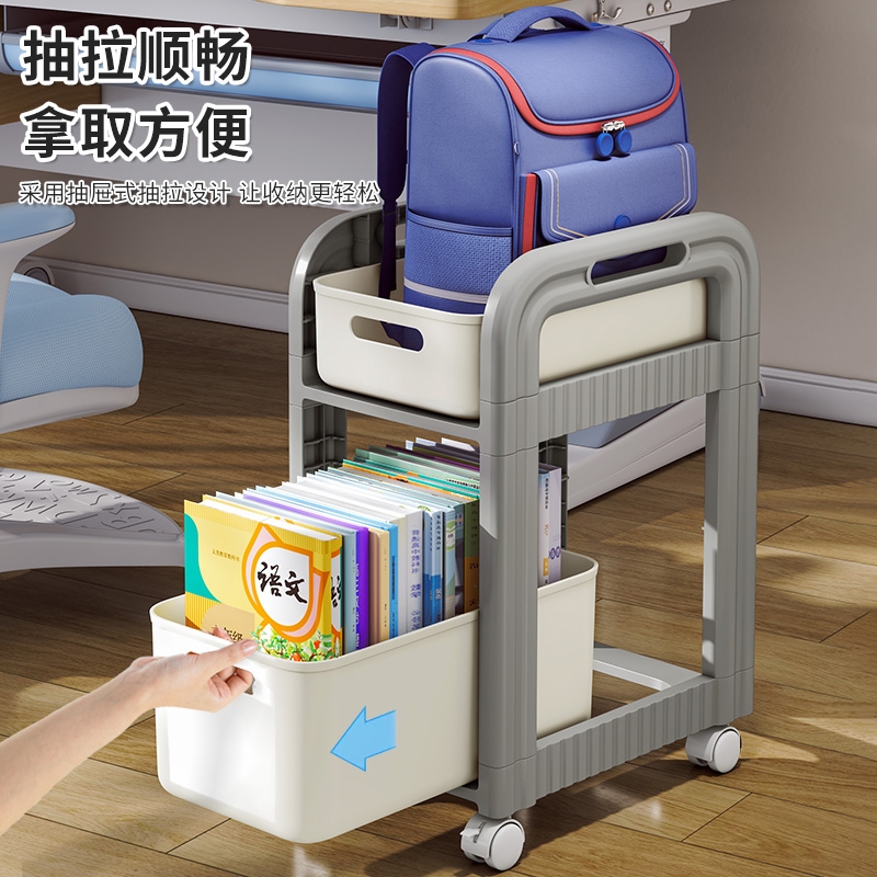 书包置物架带轮小推车可移动