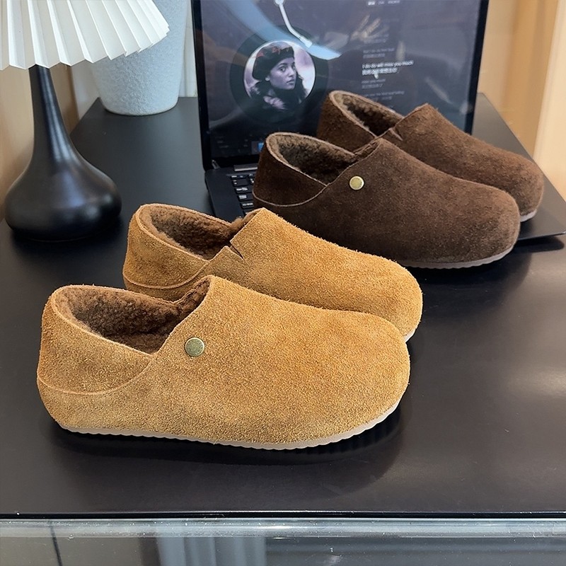 全包两穿小土豆勃肯鞋女2025新款冬季加绒棉鞋一脚蹬毛毛鞋子平底,女鞋,勃肯鞋/软木鞋,淘宝优惠券,粉丝福利购,淘宝优惠卷