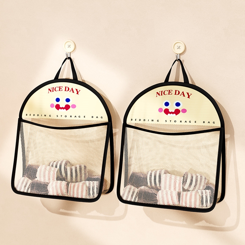 袜子收纳挂袋内衣内裤收纳袋墙上壁挂式网兜架子衣柜门后收纳神器