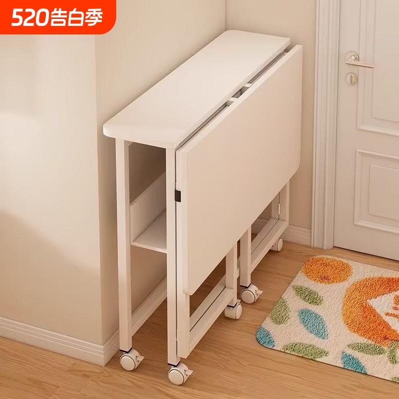 小户型折叠桌不占地可移动书桌家用电脑桌子懒人床边桌简易学习桌
