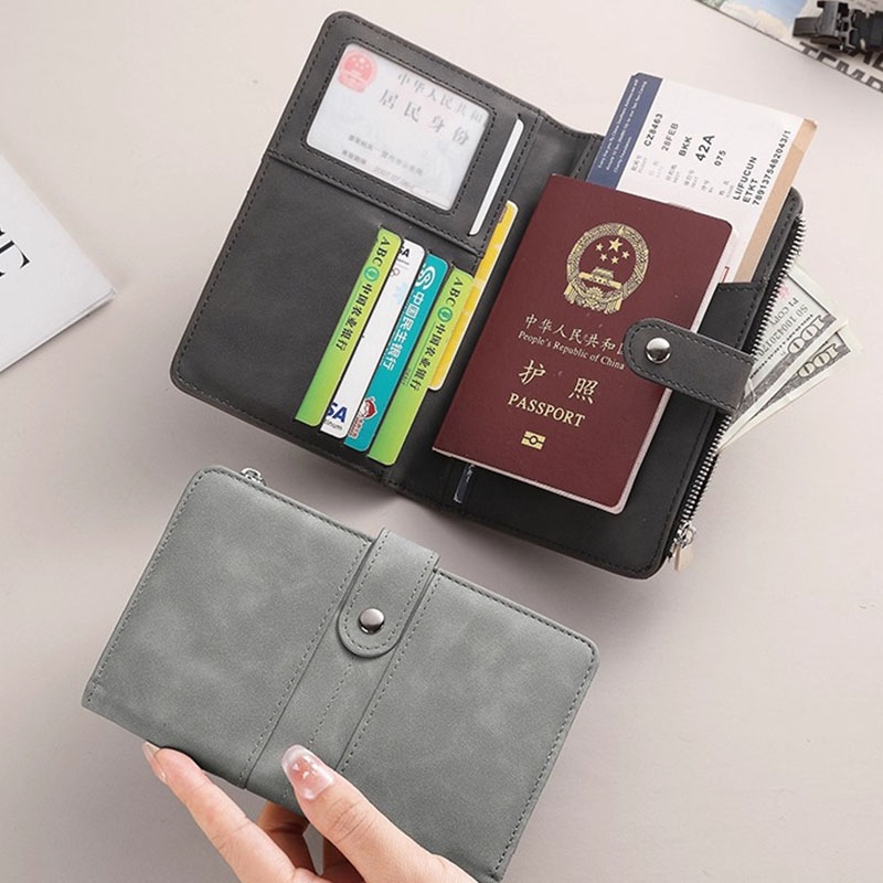 出国护照收纳包保护套防盗刷银包票夹多功能旅行passport卡包证件
